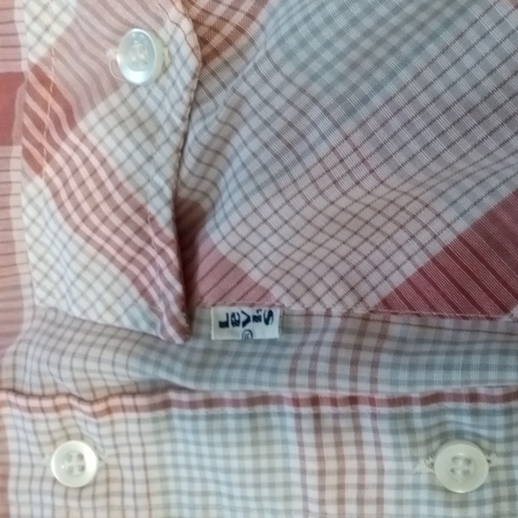 Vintage 60 70 s shirt. Levi. White tag. Pink. - Picture 3 of 4